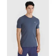4F koszulka do biegania t-shirt męski 4FWSS25TFTSM1262 szary, Kolor: szary, Rozmiar: S/M