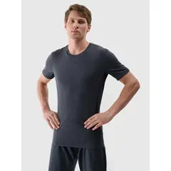 4F koszulka męska t-shirt treningowa 4FWSS25TFTSM1345 szara, Kolor: szary, Rozmiar: M