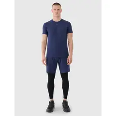 4F koszulka męska t-shirt treningowa szybkoschnąca 4FWSS25TFTSM1344 granatowa, Kolor: granatowy, Rozmiar: S, 3 zdjęcie