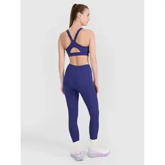 4F legginsy sportowe damskie do ćwiczeń 4FWSS25TFTIF304 granatowe, Kolor: granatowy, Rozmiar: L, 3 zdjęcie