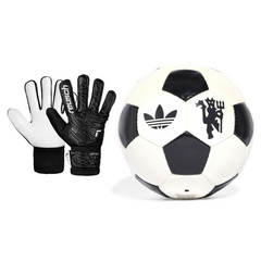 ZESTAW piłka nożna ADIDAS + rękawice bramkarskie REUSCH 2w1