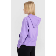 4F bluza bawełniana dziecięca z kapturem 4FJWSS25TSWSF1854 fioletowa, Kolor: fioletowy, Rozmiar: 152, 4 zdjęcie