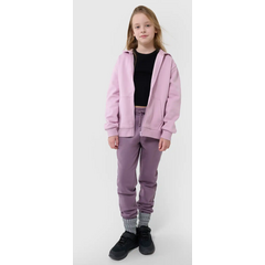 4F bluza rozpinana dla dziewczynki 4FJWSS25TSWSF1853 fioletowa, Kolor: różowy, Rozmiar: 146, 4 zdjęcie