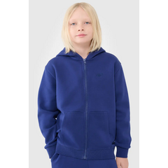 4F bluza z kapturem dla chłopca 4FJWSS25TSWSM1851 niebieska, Kolor: niebieski, Rozmiar: 152