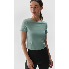 4F koszulka treningowa damska t-shirt 4FWAW24TFTSF1064 zielona, Kolor: zielony, Rozmiar: S, 3 zdjęcie