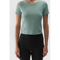 4F koszulka treningowa damska t-shirt 4FWAW24TFTSF1064 zielona, Kolor: zielony, Rozmiar: S, 2 zdjęcie