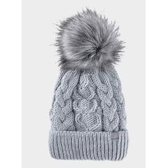 4F czapka zimowa dziecięca z pomponem 4FJWAW24ACAPF421 niebieska, Kolor: niebieski, Rozmiar: one size