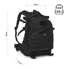NILS CAMP plecak taktyczny 45L Vanguard NC3904 czarny, Kolor: czarne, Rozmiar: one size, 5 zdjęcie