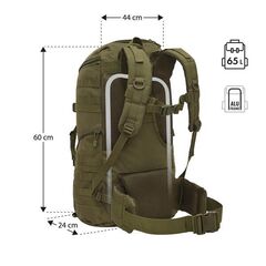 NILS CAMP plecak taktyczny 65L Maverick NC3903 zielony, Kolor: zielony, Rozmiar: one size, 4 zdjęcie