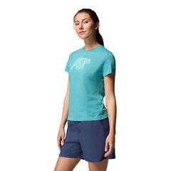 Columbia T-shirt damski Ruby Springs Graphic Fitted Teal Bearly Swirl, Rozmiar: S