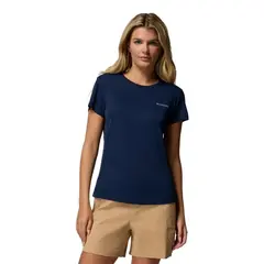 Columbia koszulka damska Zero Rules Light Crew Collegiate Navy, Rozmiar: S