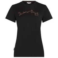 Icebreaker koszulka damska Merino 150 Tech Lite SS T-Shirt Airbourne Squirrel czarna, Rozmiar: L