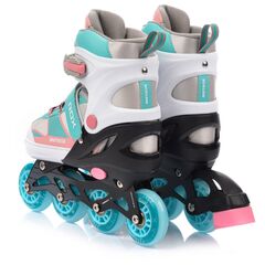 METEOR rolki dziecięce z kauczukowymi kołami dla początkujących ROX, Kolor: niebieski, Rozmiar: 30-33, 4 zdjęcie