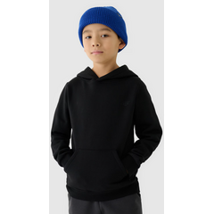 4F bluza z kapturem dla chłopca 4FJWSS25TSWSM1859 czarna, Kolor: czarny, Rozmiar: 140, 5 zdjęcie