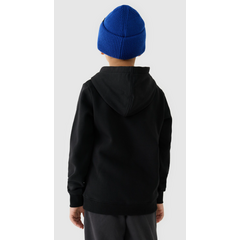4F bluza z kapturem dla chłopca 4FJWSS25TSWSM1859 czarna, Kolor: czarny, Rozmiar: 140, 2 zdjęcie