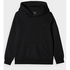 4F bluza z kapturem dla chłopca 4FJWSS25TSWSM1859 czarna, Kolor: czarny, Rozmiar: 164