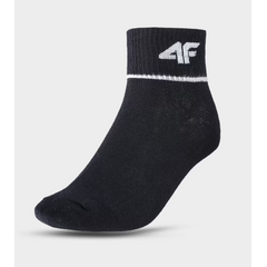 4F skarpety dziewczęce zestaw 3 sztuki bawełniane U303 czarne, 3 zdjęcie