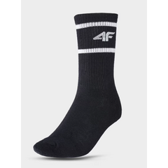 4F skarpety dziewczęce zestaw 3 sztuki bawełniane U303 czarne, 2 zdjęcie
