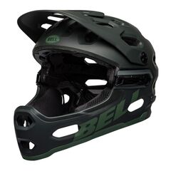 Kask full face BELL SUPER 3R MIPS matte green, Kolor: ciemnozielony, Rozmiar: S (52–56 cm)