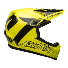 Kask full face BELL FULL-9 FUSION MIPS fasthouse gloss hi-viz czarny, Kolor: żółty, Rozmiar: M (55-57 cm)