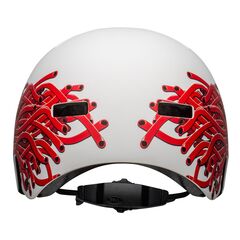 Kask juniorski BELL SPAN matte biały eyes, Kolor: biało-czerwony, Rozmiar: 49-53, 3 zdjęcie