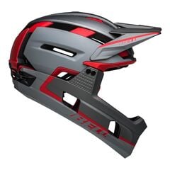 Kask full face BELL SUPER AIR R MIPS SPHERICAL matte gray czerwony, Kolor: szaro-czerwony, Rozmiar: 59-63