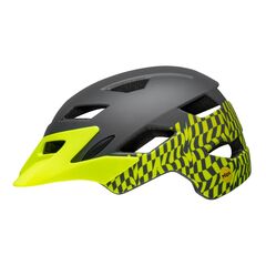 Kask juniorski BELL SIDETRACK INTEGRATED MIPS wavy checks matte retina sear roz. Uniwersalny, Kolor: żółty, Rozmiar: Uniwersalny (50–57 cm)