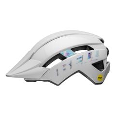 Kask dziecięcy BELL SIDETRACK II INTEGRATED MIPS gloss biały, Kolor: biały, Rozmiar: 47-54