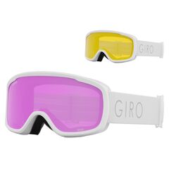 Gogle zimowe GIRO MOXIE biały CORE LIGHT (szyba AMBER różowy 19-42% S2 + żółty 77% S1)