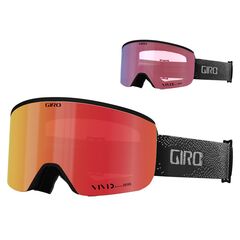 Gogle zimowe GIRO AXIS czarny & biały BIT TONE (Szyba lustrzana kolorowa VIVID-Carl Zeiss VIVID EMBER 19-42% S2 + Szyba lustrzana kolorowa VIVID-Carl Zeiss INFRARED 58% S1)