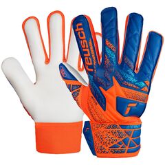 REUSCH rękawice bramkarskie Attrakt Starter Solid Finger Support Junior, Kolor: pomarańczowy, Rozmiar: 8