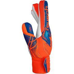 REUSCH rękawice bramkarskie Attrakt Starter Solid Finger Support Junior, Kolor: pomarańczowy, Rozmiar: 8, 4 zdjęcie