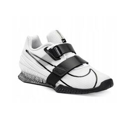 NIKE-ROMALEOS-4 buty do podnoszenia ciężarów na siłownię biało-czarne, Kolor: biały, Rozmiar: 44