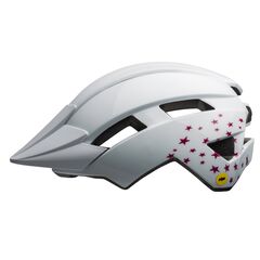 Kask dziecięcy BELL SIDETRACK II INTEGRATED MIPS biały stars, Kolor: biało-czerwony, Rozmiar: Uniwersalny (47-54 cm)