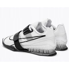NIKE-ROMALEOS-4 buty do podnoszenia ciężarów na siłownię białe/czarne, Kolor: biały, Rozmiar: 43, 3 zdjęcie