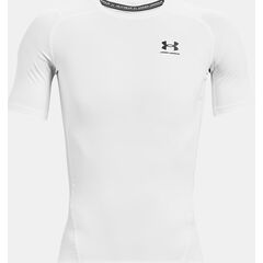 UNDER ARMOUR koszulka treningowa męska t-shirt HG Armour Comp SS biała, Kolor: biały, Rozmiar: XXL, 5 zdjęcie