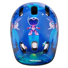 Kask rowerowy Meteor KS06 Dragon, Kolor: ciemnoniebieski, Rozmiar: 44-48, 4 zdjęcie