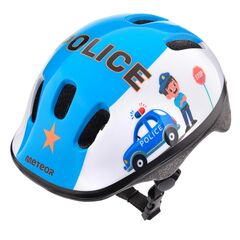 Kask rowerowy Meteor KS06 Dragon, Kolor: niebiesko-biały, Rozmiar: 44-48, 2 zdjęcie