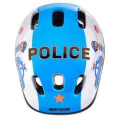 Kask rowerowy Meteor KS06 Dragon, Kolor: niebiesko-biały, Rozmiar: 44-48, 4 zdjęcie