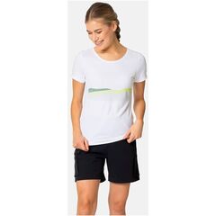 ODLO Koszulka techiczna damska T-shirt crew neck s/s F-DRY RIDGELINE biała, Kolor: biały, Rozmiar: L