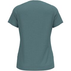 ODLO Koszulka damska Ascent PW 130 Run. Bike. Hike. T-Shirt Crew Neck zielona, Kolor: niebieski, Rozmiar: XL