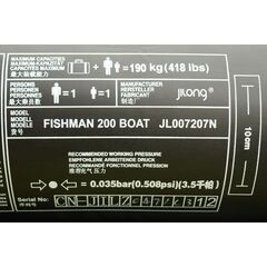 Ponton wędkarski FISHMAN 200 218x110x26CM 07207-1, 6 zdjęcie