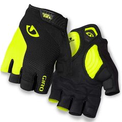 Rękawiczki męskie GIRO STRADEDURE SGEL krótki palec czarny highlight żółty, Kolor: czarny, Rozmiar: L