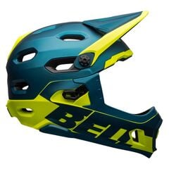 Kask full face BELL SUPER DH MIPS SPHERICAL matte gloss niebieski hi-viz, Kolor: niebieski, Rozmiar: 58-62