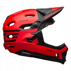 Kask full face BELL SUPER DH MIPS SPHERICAL fasthouse matte gloss czerwony czarny, Kolor: czerwony, Rozmiar: M (55-59 cm)