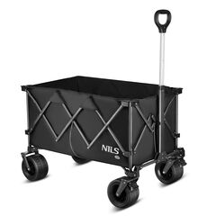 NILS CAMP wózek transportowy turystyczny 180L NC2604 czarny