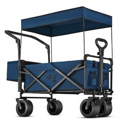 NILS CAMP wózek transportowy turystyczny 120L NC2605 granatowy