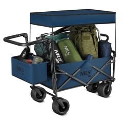 NILS CAMP wózek transportowy turystyczny 120L NC2605 granatowy, 5 zdjęcie