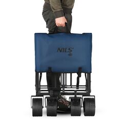 NILS CAMP wózek transportowy turystyczny 120L NC2605 granatowy, 4 zdjęcie