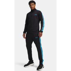 UNDER ARMOUR komplet dresowy męski bluza i spodnie UA Rival Knit czarny, Kolor: czarny, Rozmiar: L